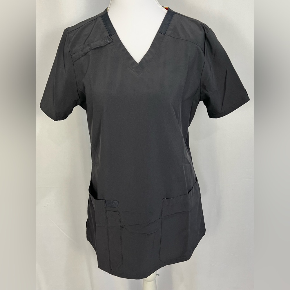 Dickies Gray V-Neck Women's Small Medical Tunic